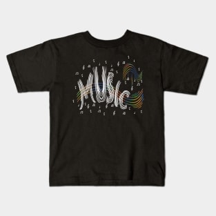 Musical note pattern Kids T-Shirt